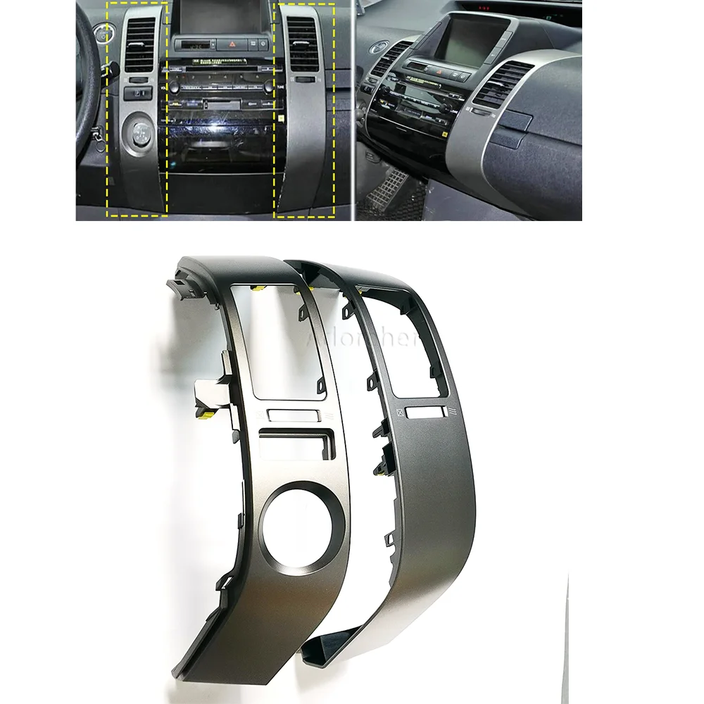

2PC Air Vent Cover Trim Central Console Air Outlet Frame Plate Panel for Prius 2004 2005 2006 2007 2008 2009