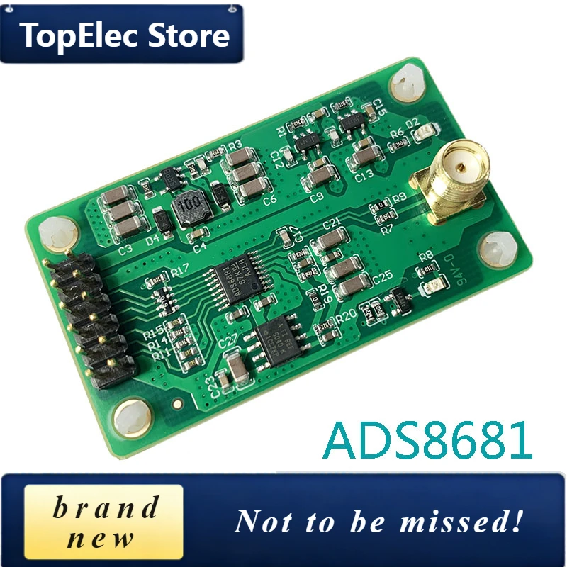 TopElec Ads8681 Application Module 16bit 1msps Sar Adc Module Single Bipolar 2.56-12.288v Input