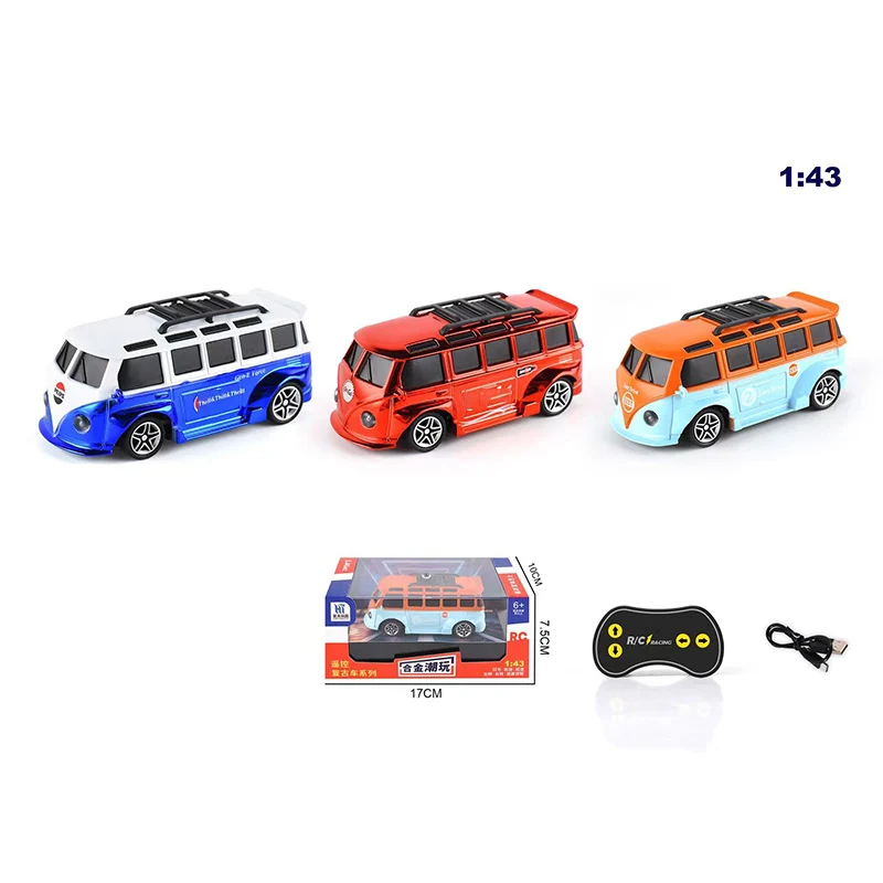 سيارة صغيرة تعمل بالتحكم عن بعد بمقياس 1:43، نموذج سيارة مصبوبة، لعبة سيارة محاكاة مصنوعة من خليط معدني للأطفال، مجموعة هدايا للأطفال