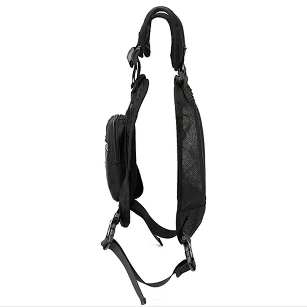 Borsa per gilet da corsa riflettente Zaino da arrampicata traspirante streetwear con cinghie regolabili Zaino sul petto anteriore di grande capacità