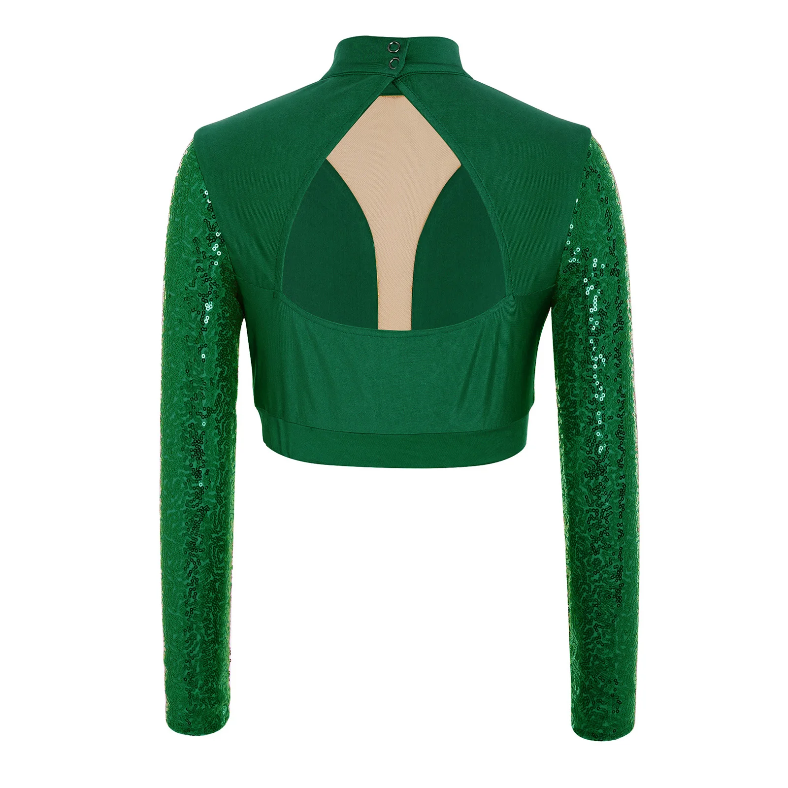 

Детская уличная мода: укороченные топы для девочек, блестящие танцевальные костюмы с пайетками для современного балета и джазовых танцев