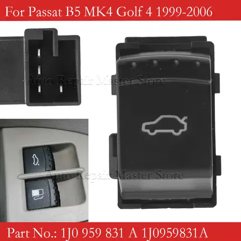 1J0959831A 1J0959833A Rear Trunk Release Switch Door Release Switch Button For VW Bora Jetta Golf MK4 Passat B5 1999 2000 2002