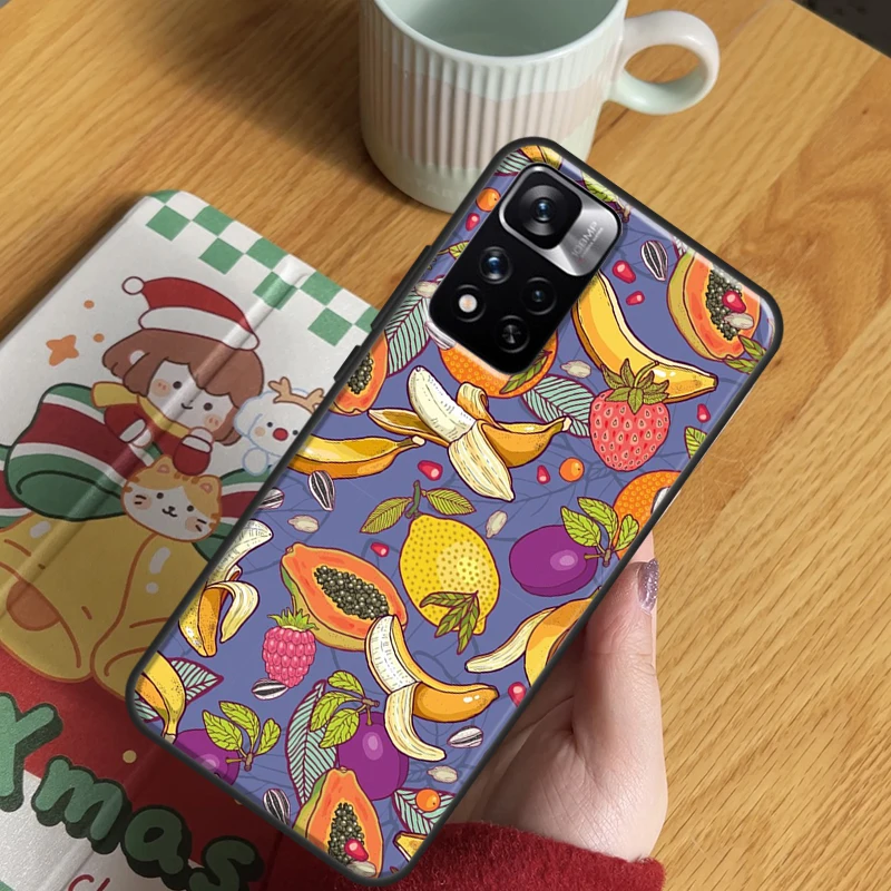 Tropical Summer Fruit Lemon For Redmi 9 9A 9T 9C 12C 10 10C Phone Case For Redmi Note 12 11 10 9 8 Pro 11S 10S