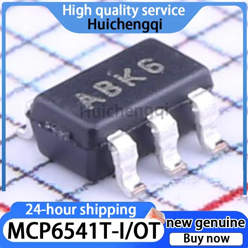 10PCS MCP6541T-I/OT SOT-23-5 Push-pull Output Single Channel Comparator Chip