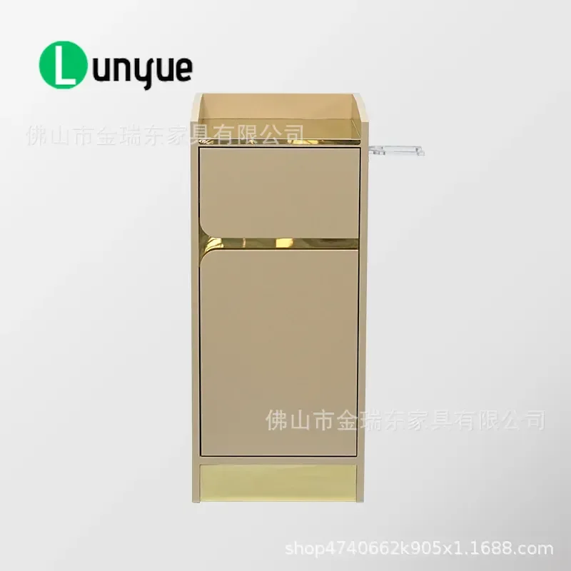 Modern Beauty Barber Shop Locker Tool Cabinet Storage Cabinet Multi-layer with Hair Dryer Bracket for Hairdresser