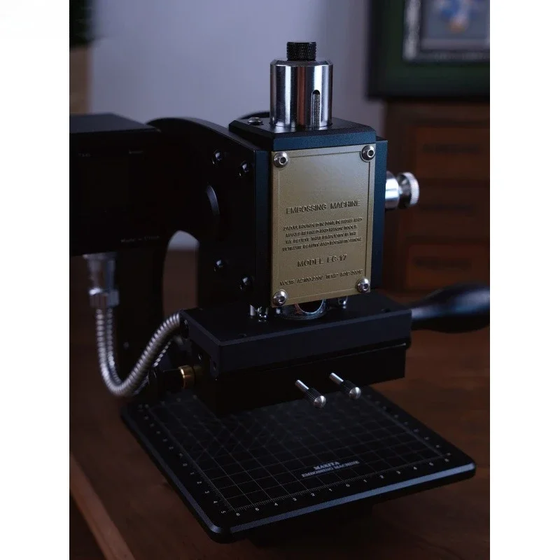 2026 EC-17 Hot Stamping Machine Logo Copper Mold Embossing Business Card Leather Creasing Machine Handmade Leather Goods