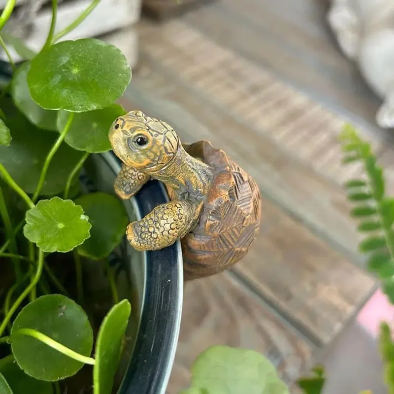 Turtle Hanging Ornament Flower Pot Turtle Decorative Hanging Cartoon Animal Simulated Turtle Ornaments Home Landscaping Decor