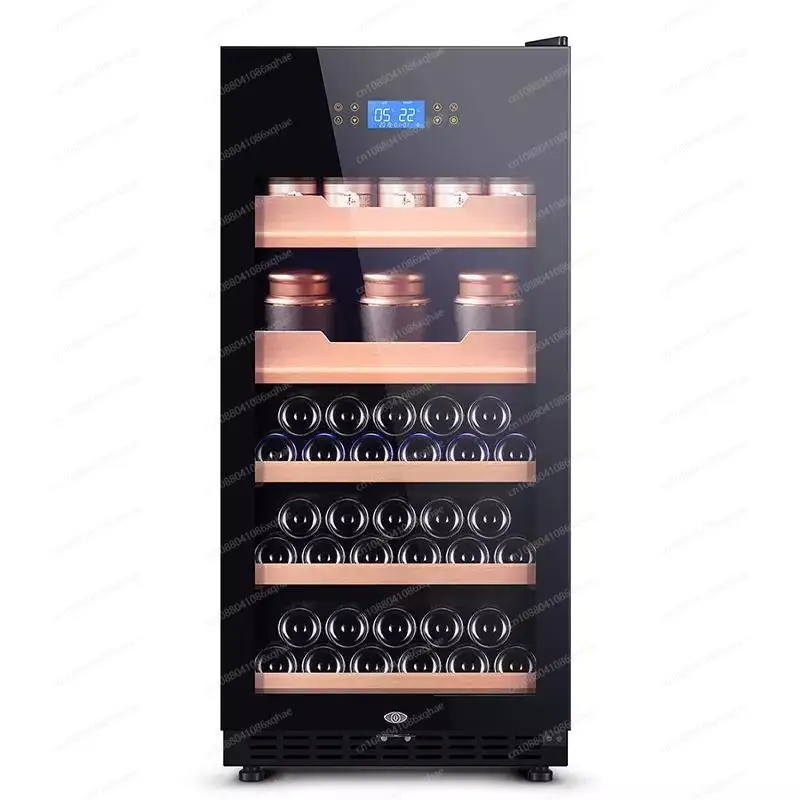 Multi-color optional constant temperature and humidity light luxury Internet celebrity vertical multi-layer hanging wine cabinet