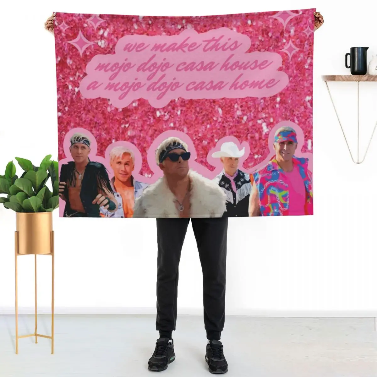 Mojo Dojo Casa House Throw Blanket Soft Bedroom Blanket for Night Sleeping