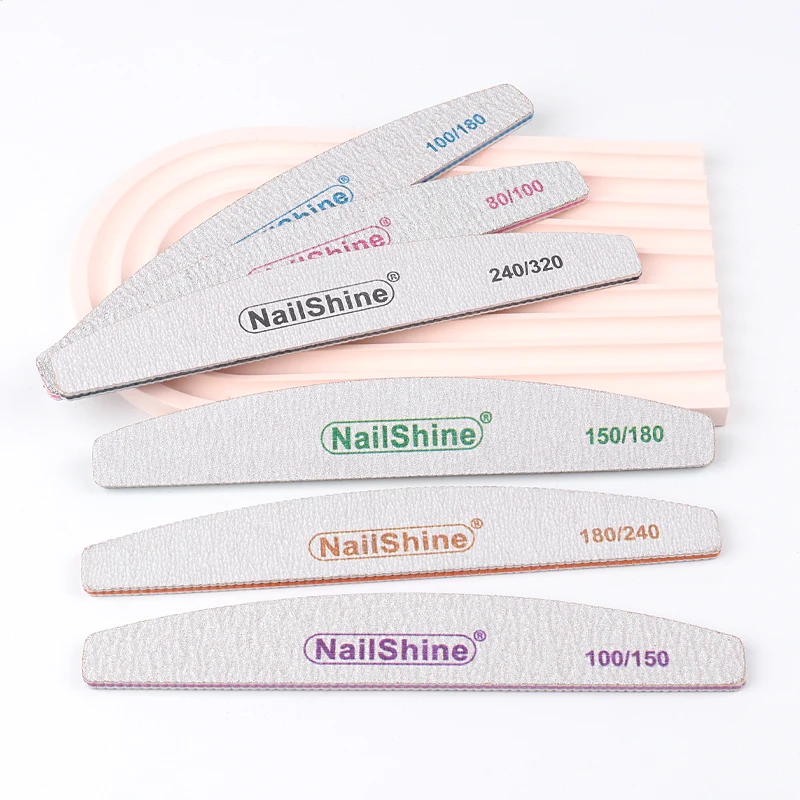 6pcs Strong Thick Sandpaper Nail File Nail buffer Block Colorful Plastic Inside Lime a ongle 80/100/150/180/240/320 Buffing Tool