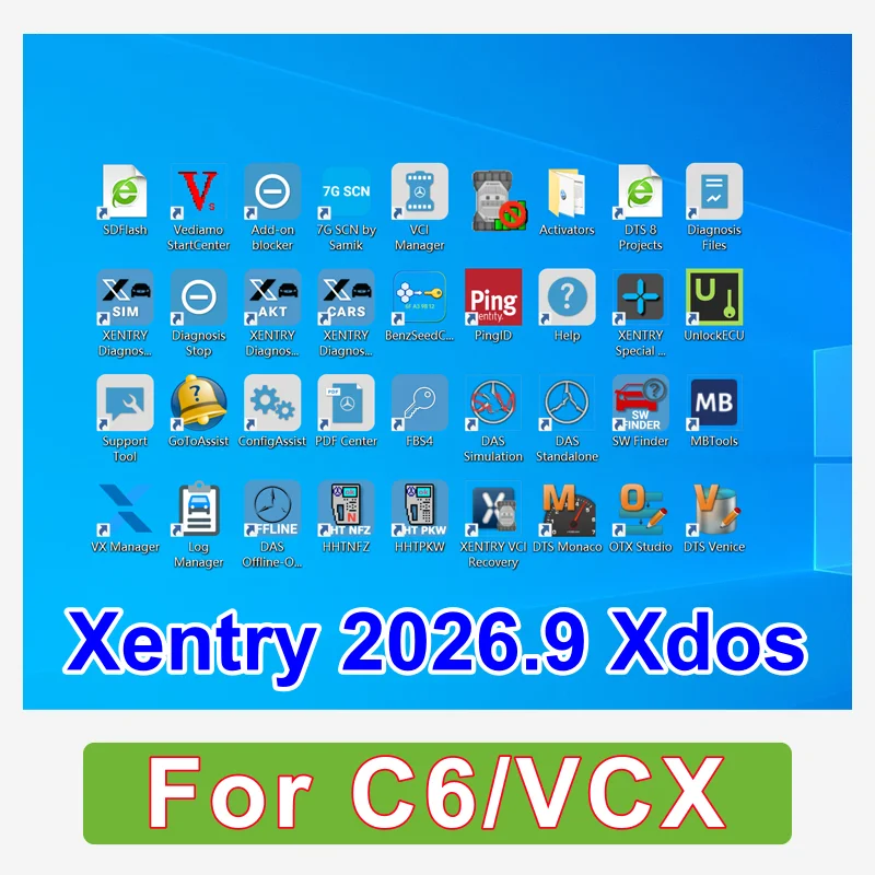 Good Price Xentry 2026.09 full software Remote Install and activate for Auto Diagnostic Tool MB STAR C4/C5/C6/VCX Openport J2534