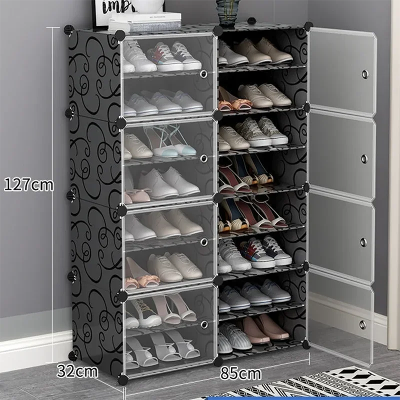 Mobile Box Shoe Cabinet Shelf Storage Entryway Space Saving Bench Display Shoe Stand Shelves Armoires De Salon Home Furniture