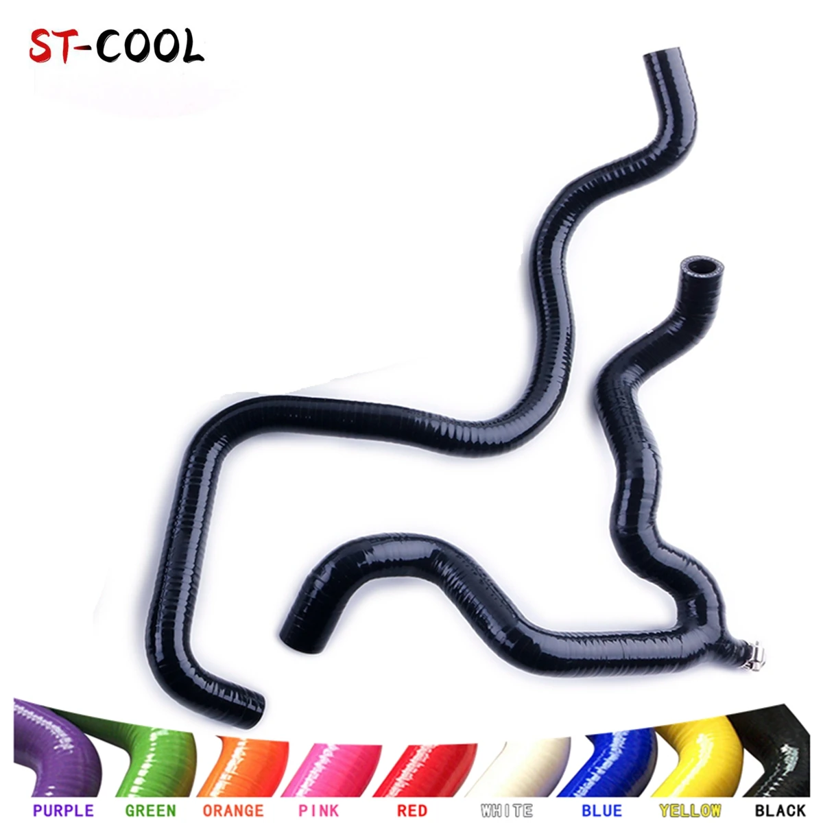 For Peugeot 106 GTI Turbo / Citroen Saxo VTS 1.6L 16V TU5J4 Boost Silicone Heater Hoses Tubes Kit Piping 2Pcs 11 Colors