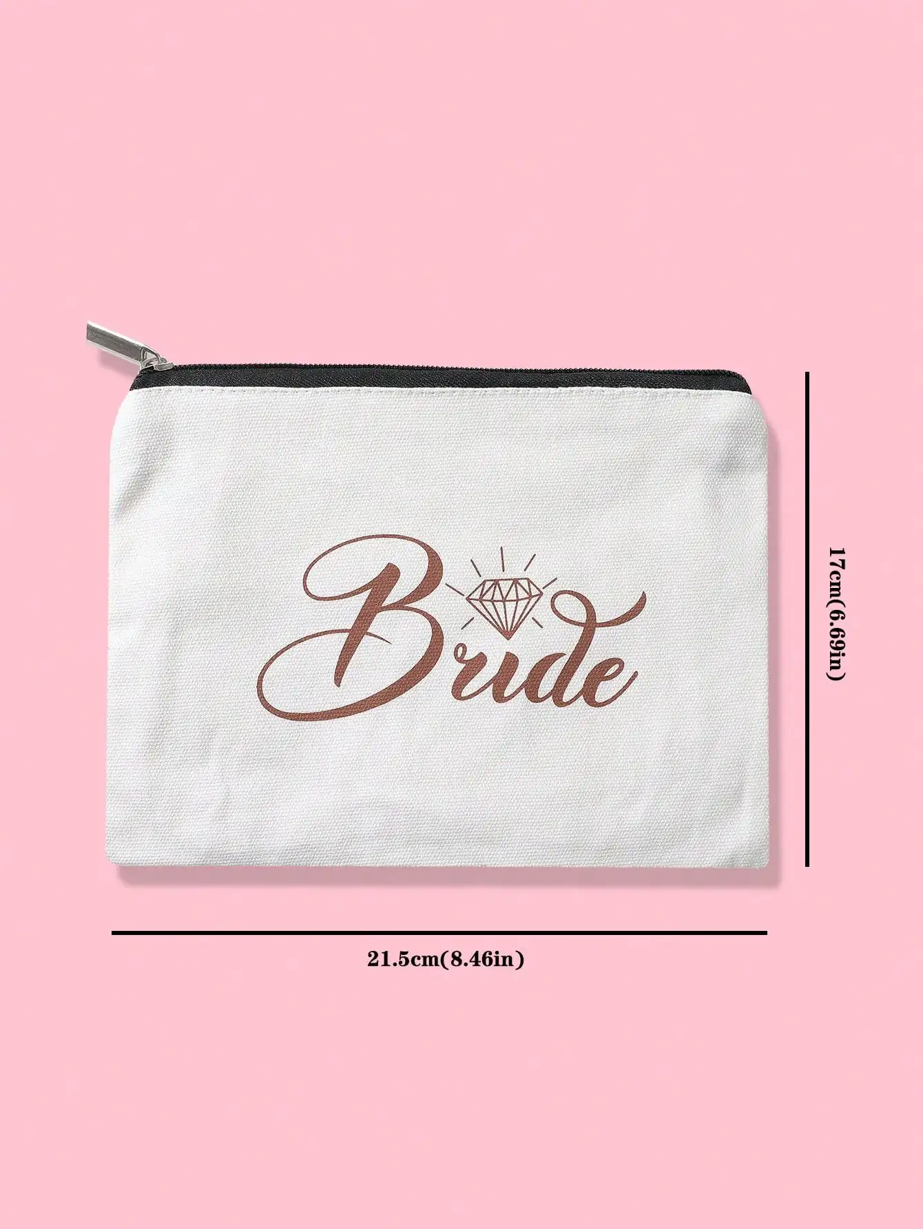 Wedding Bride Makeup Bag, Portable linen Cosmetic Bags, Party Organizer Pouch Gifts