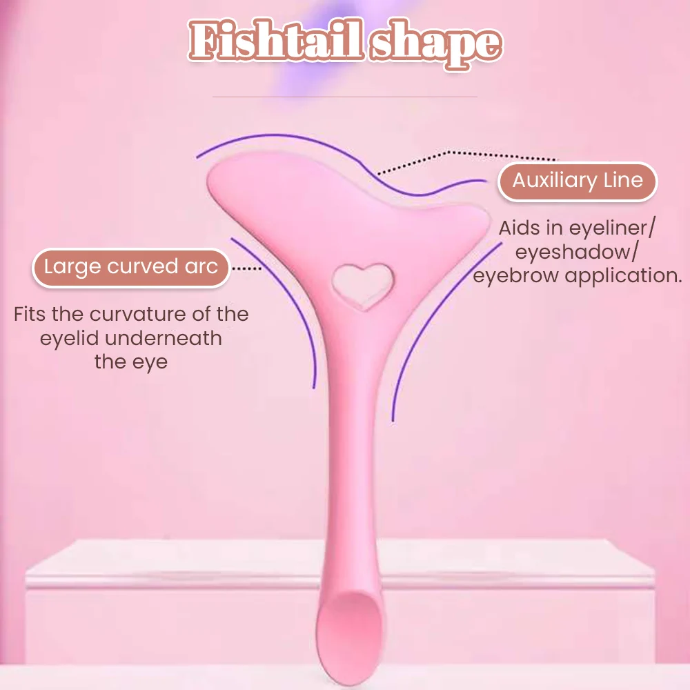 Silicone multifunzionale Face Eyeliner Stencil Wing Tips Eyeliner Aid Drawing rossetto indossando aiuto strumenti di trucco riutilizzabili