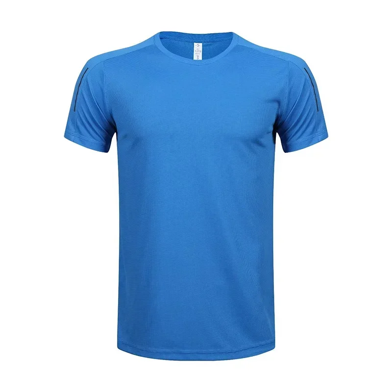 Sleeve Sports T-shirt Short Men Breathable Sweat Absorbent Quick Dry Basketball Clothes Summer Ice Silk Fitness Running Top