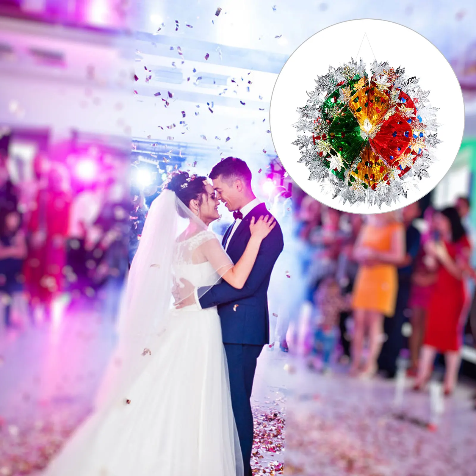 Plastic Flower Ball Hanging Decoration for Wall Ceiling Home Shop Hotel Restaurant Wedding Birthday Sweet