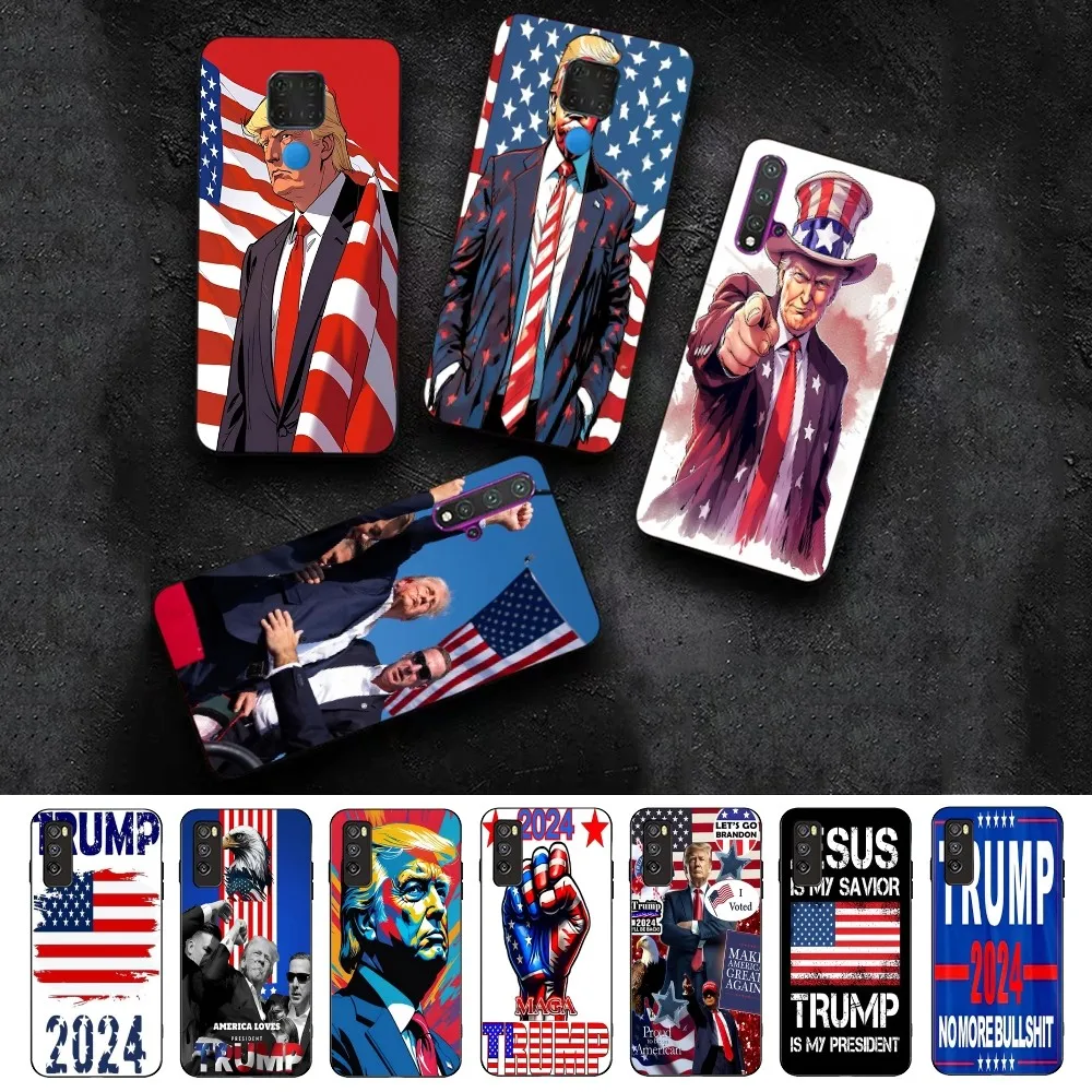 D-Donald T-Trump 2024 Phone Case For Huawei Honor 10 Lite 9 20 7A 9X 30 50 60 70 Pro Plus Soft Silicone Cover