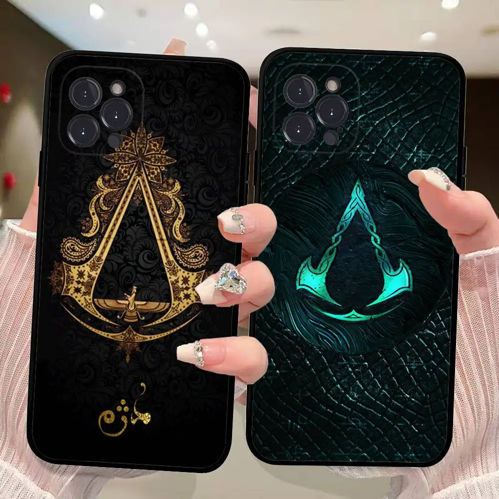 لعبة كلاسيكية A-Assassin-S-Creed شعار جراب هاتف آيفون 17 16 برو ماكس 15 14 13 12 11 ميني بلس غطاء الهاتف