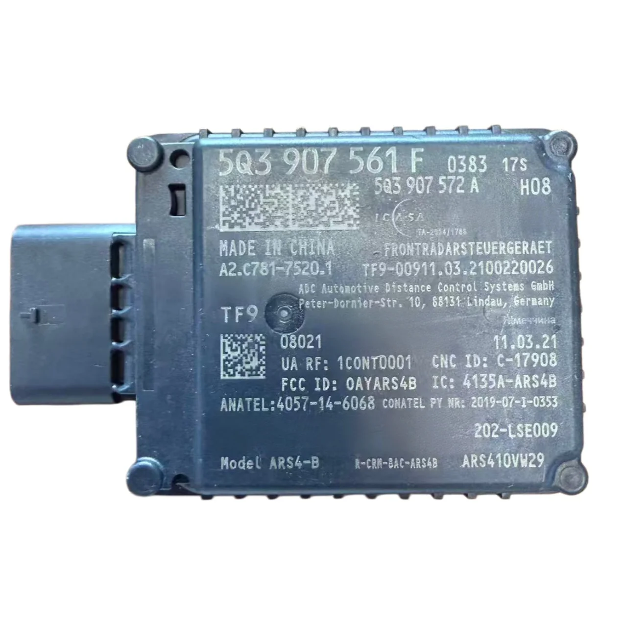 5Q3907561F distance radar sensor ACC millimeter wave radar suitable for Audi A1