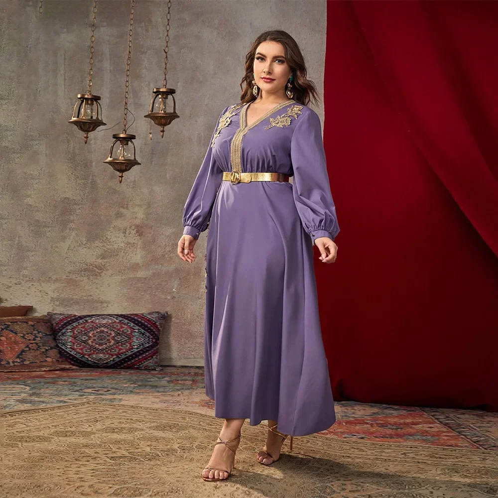 Femmes grande taille Robe Maxi soirée musulman turquie Abaya caftan dubaï Abaya Caftan Marocien Femme Robe Islam vêtements Robe