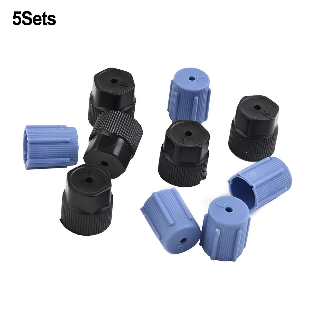 

Parts AC System Charging Port Covers Accessories Cap Car Connection Fittings For High Pressure Kit Low Pressure
