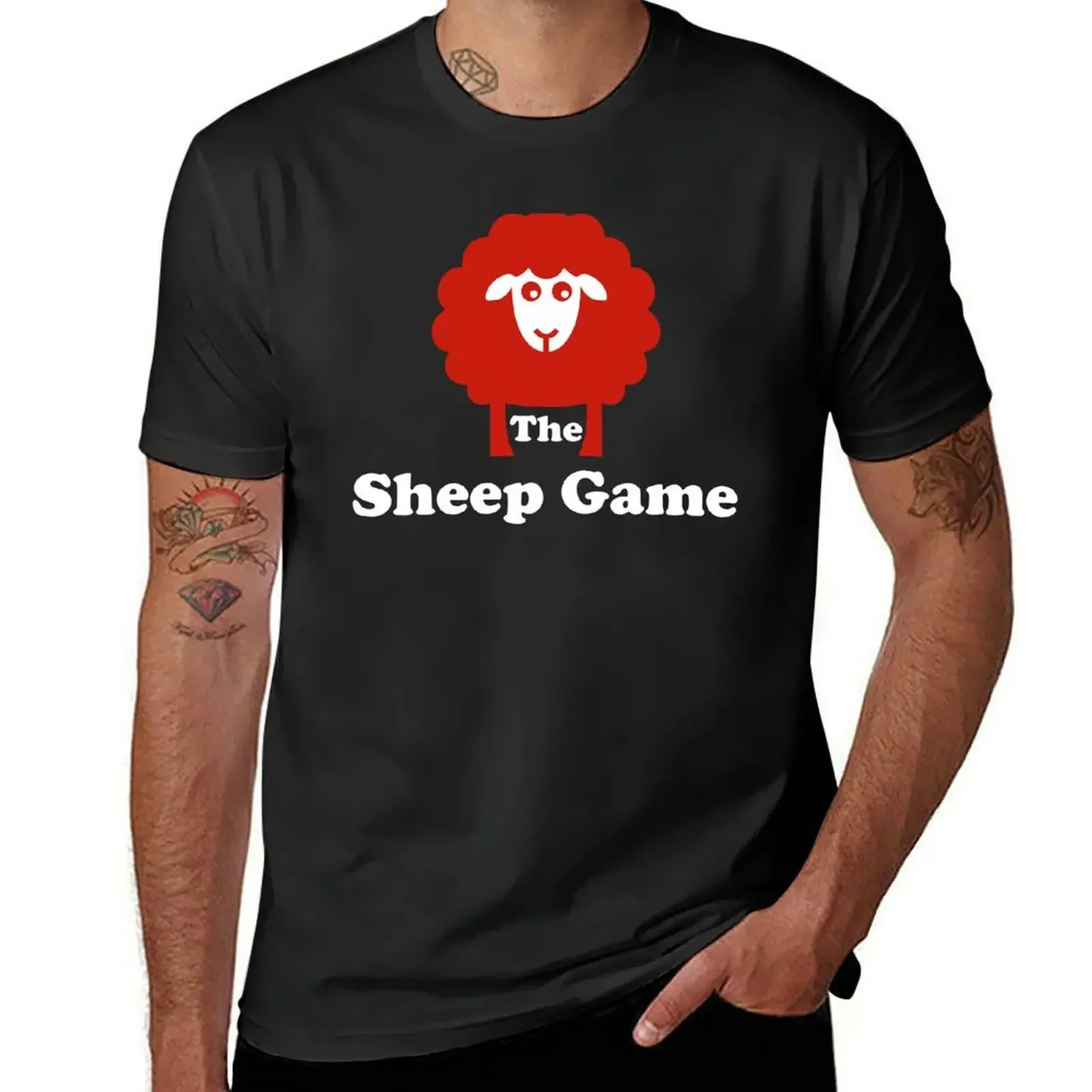 

The Sheep Game Merch The Sheep Game Logo T-Shirt kawaii clothes oversized plus size men clothing