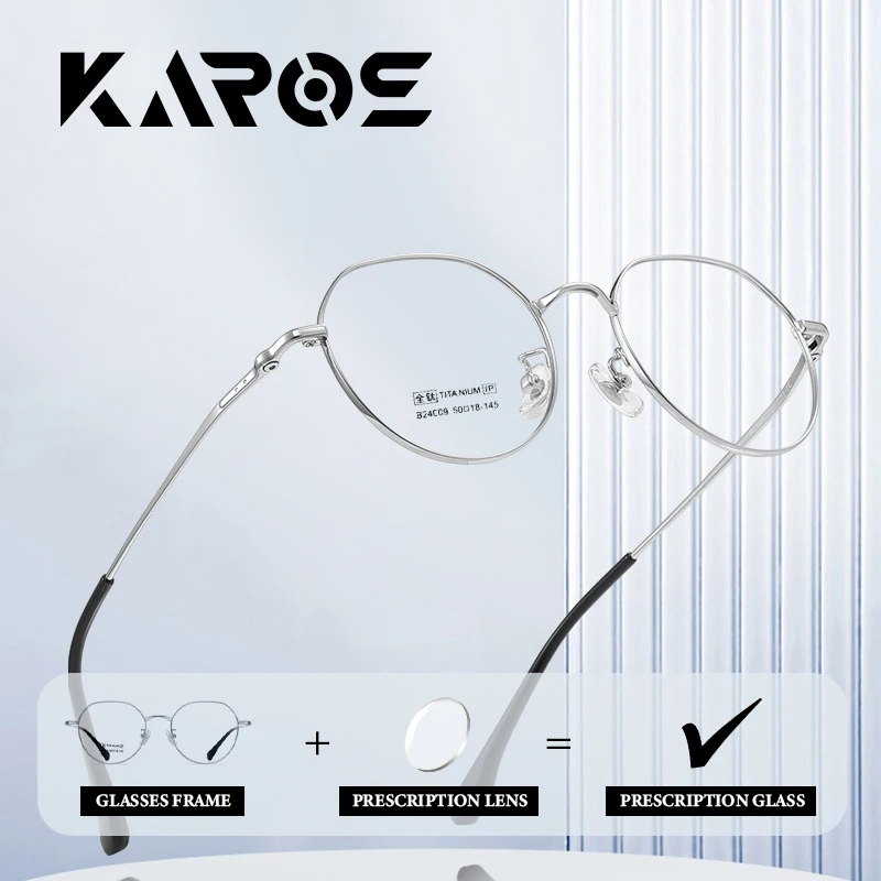 

KAROS Ultra Lightweight Pure Titanium Frame Prescription Glasses For Men And Women With Advanced Multifocal Lens Technology