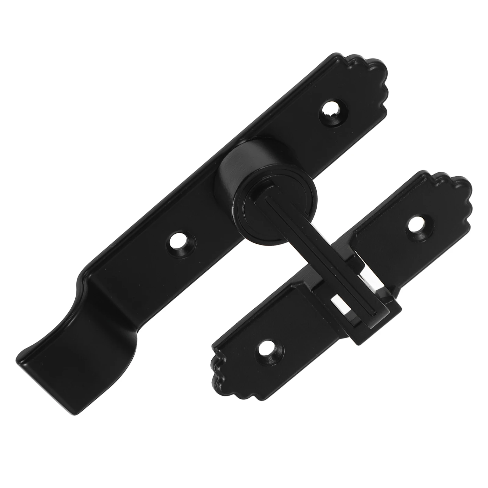 

Portable Door Lock Buckle Zinc Alloy Hasp Latch for Sliding Barn Doors Gate Garage Interior Security Anti Theft No Drilling