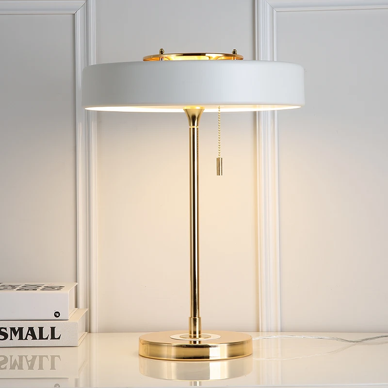 

Nordic minimalist modern warm desk lamp bedroom ins girl online celebrity advanced sense desk lamp bedside lamp luxury plug-in