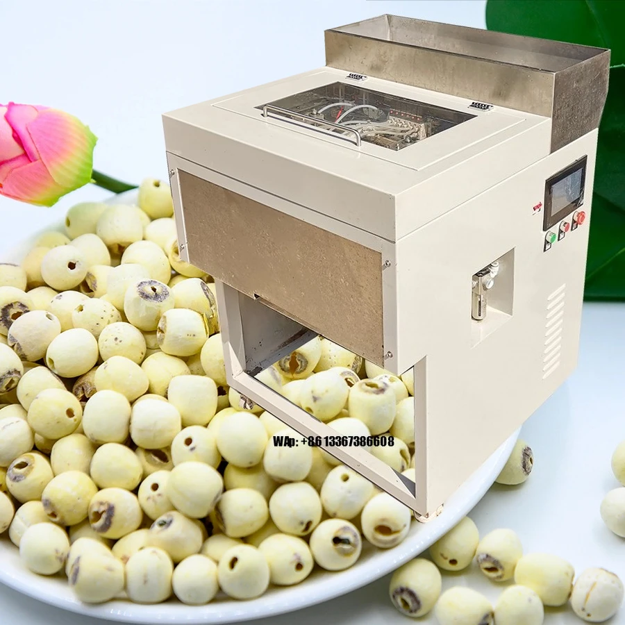 Dry lotus seed shelling machine Peeling machine Hard lotus seed shelling equipment Dry lotus seed shelling machine