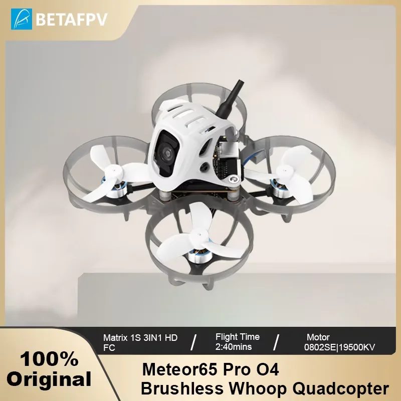 

BETAFPV Meteor65 Pro O4 Brushless Whoop Quadcopter Matrix 1S 3IN1 HD FC DJI O4 Air Unit