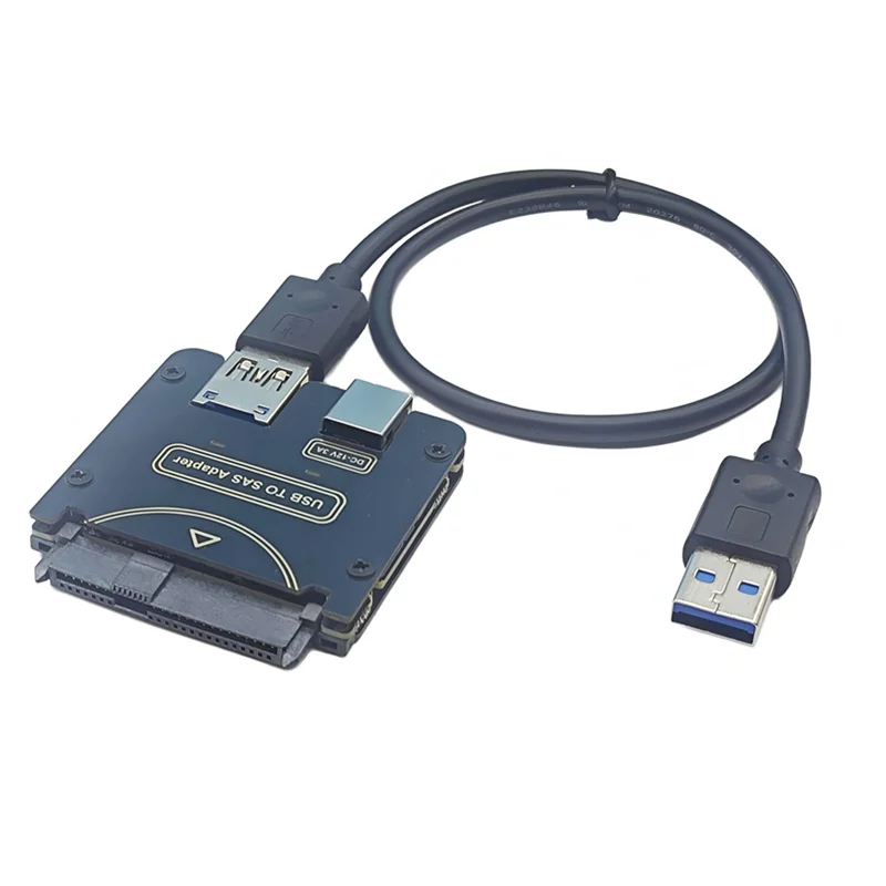 

Exquisite-SAS 29Pin SFF-8482 USB 3.0 Adapter For Hard Disk Drive Raid 5Gbps With Chipset And Power Port(No 12V/3A Power Supply)