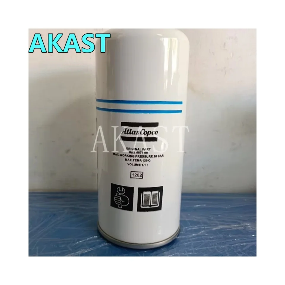Hocheffizienter Ölfilter 1622087100   für Atlas Copco Luftkompressor-Teilersatz