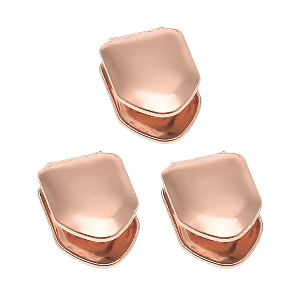 New Trendy Rock Unisex Solid Grillz Grill Single Tooth Caps Teeth Mold Kit Gold Teeth Set