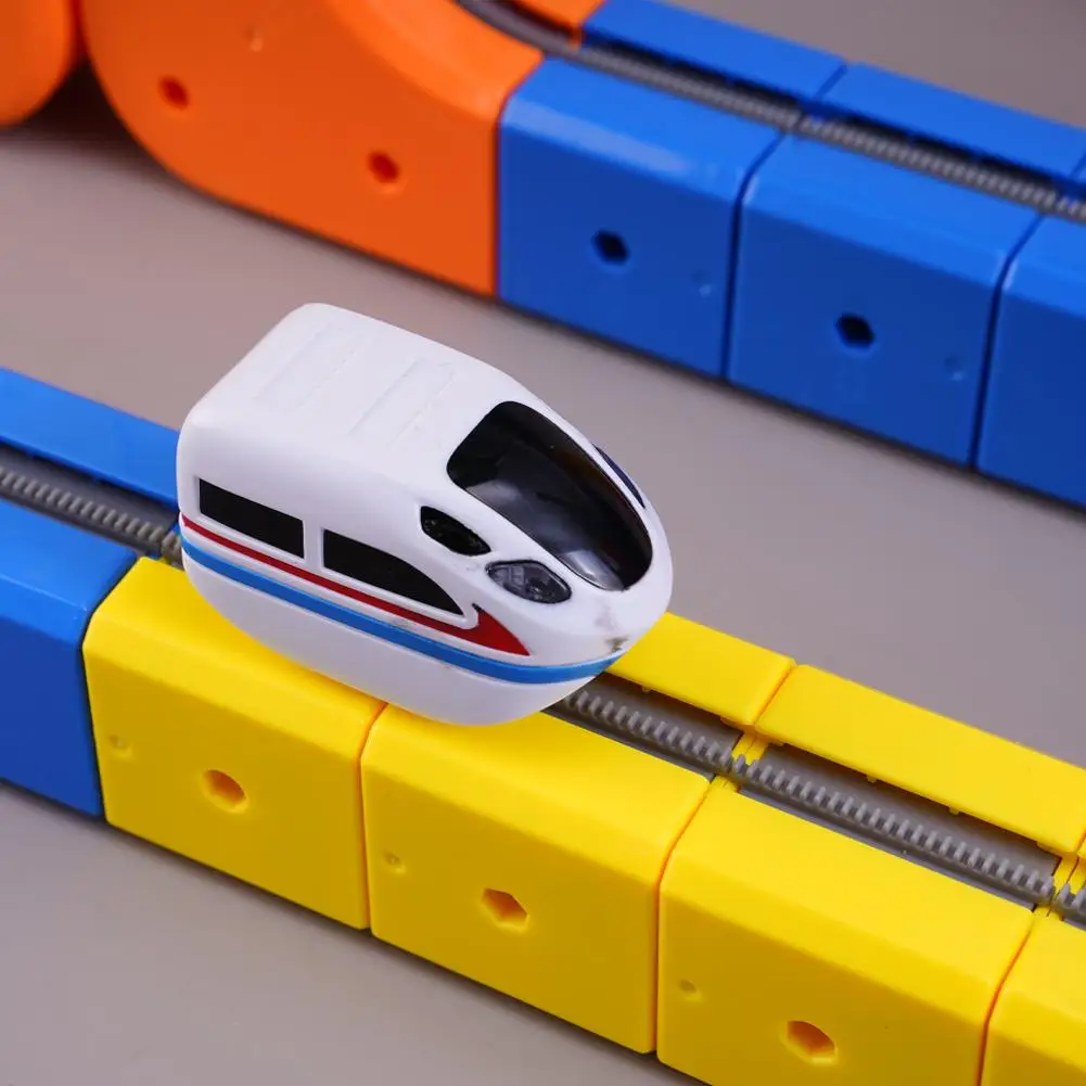 

51/81/12 Piece STEM Building Toy Electric Track Set with Anti-Gravity Vehicles Creative DIY Railway Model Gift Dropshipping