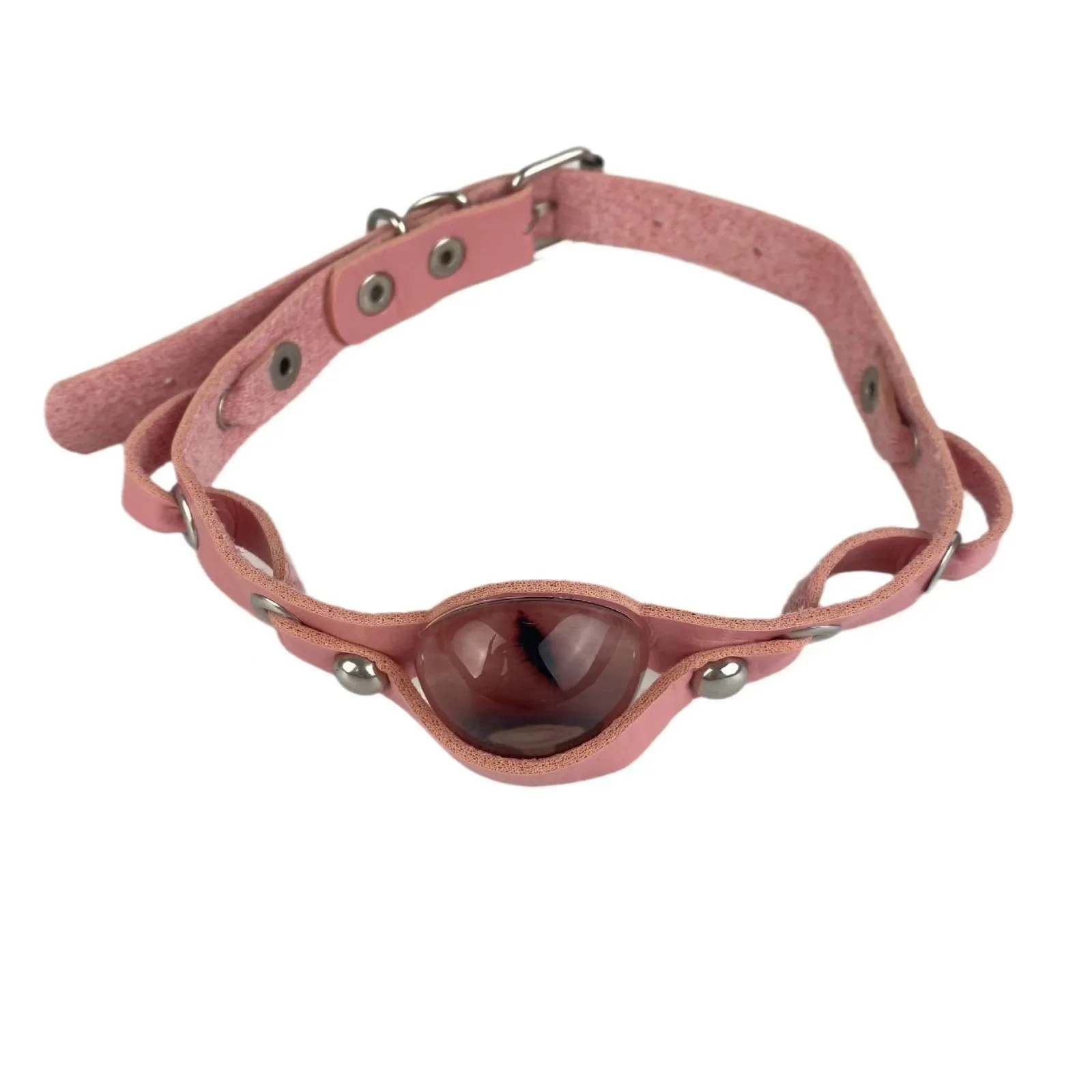 Retro Heavy industry Dark Punk Fashionable Individuality Gothic Tide Sweet Cool Hottie Leather Choker Collarbone chain
