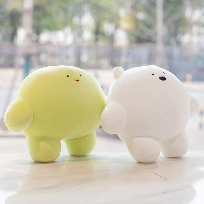 여아용 귀여운 곰 인형 동물 봉제 베개, 재미있는 장난감 동물, 귀여운 포옹 베개, 귀여움, 40 cm/15.7 인치