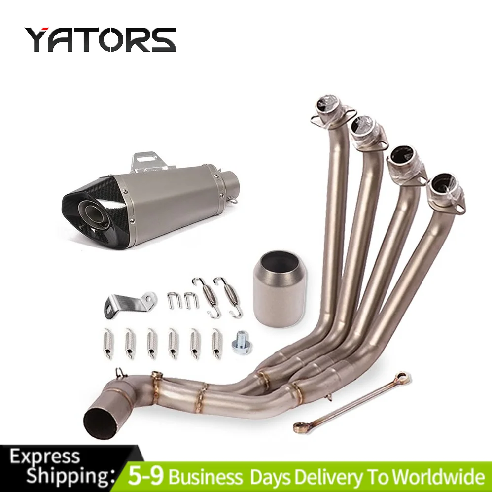 For Honda CB650R CB650F CBR650R CBR650F 2014-2024 Exhaust Silencers Front Pipe Exhaust Systems Exhausts Pipes