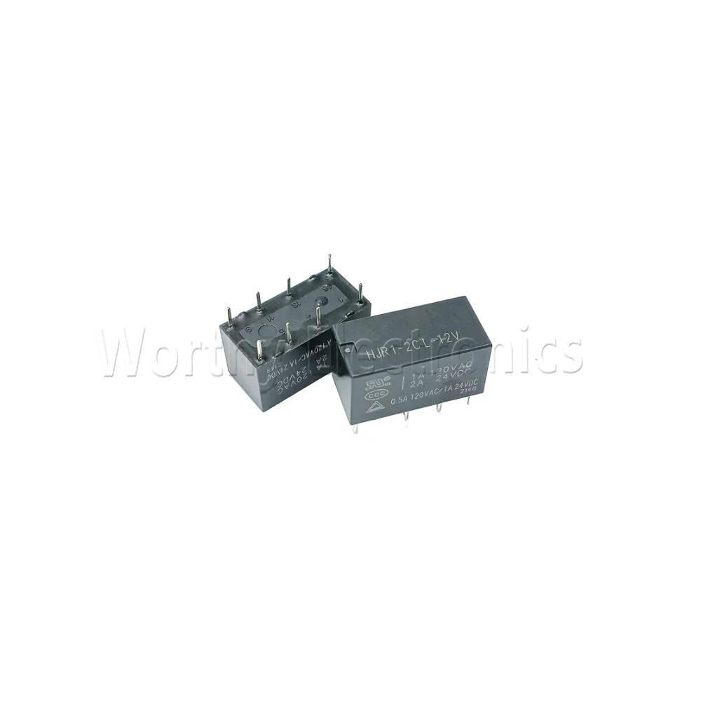 Free shippping 10PCS/LOT HJR 1-2C L-12V 8PIN relay