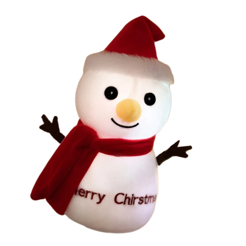 LED Peluche Babbo Natale Renna Cuscino Ornamento Natale Peluche indeformabile per decorazioni per camera