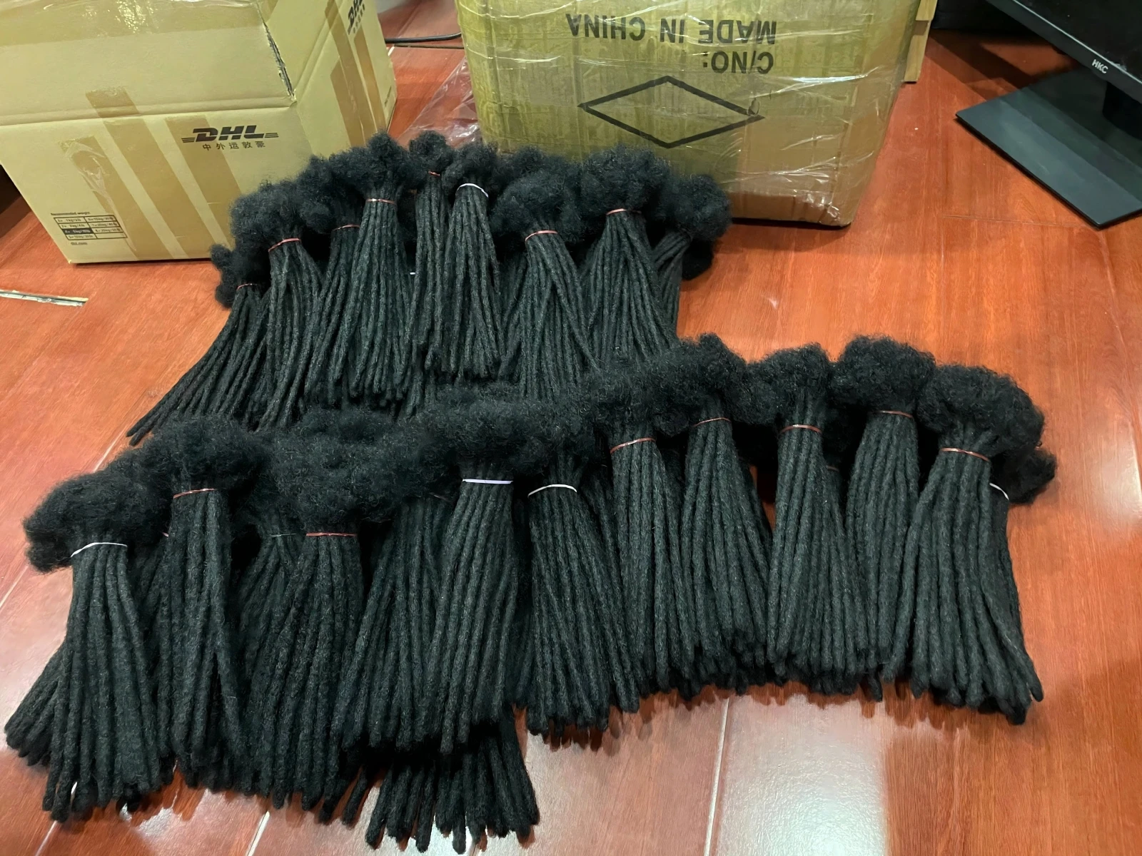 6-20 Inch 100% Human Hair Inter Loc Extensions 0.6cm Width Full Handmade Dreadlock Extensions for Men Women Kids Can Be Dye
