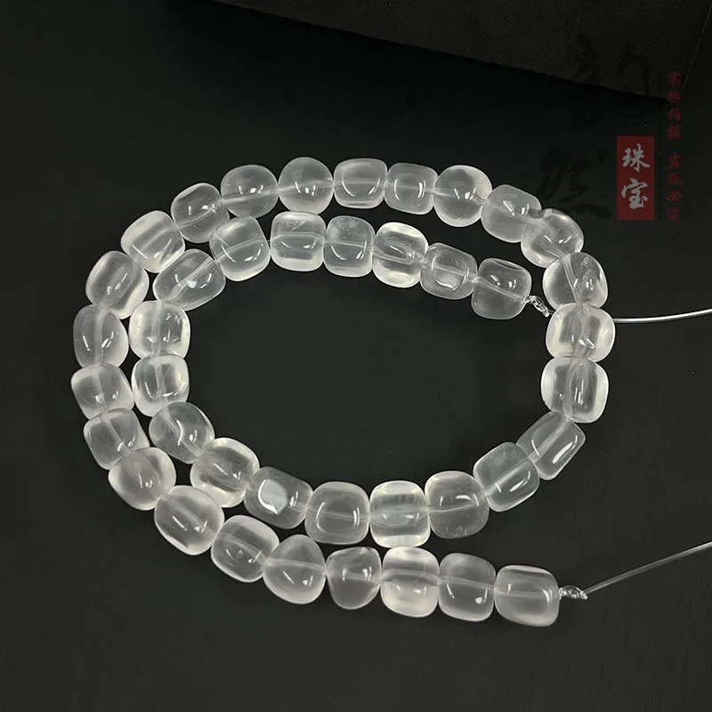 

AAAAA свободные бусины белые кристаллы молочно-белого цвета КВАДРАТНЫЕ барокко 8-10 мм 38 см природа DIY Изготовление ювелирных изделий