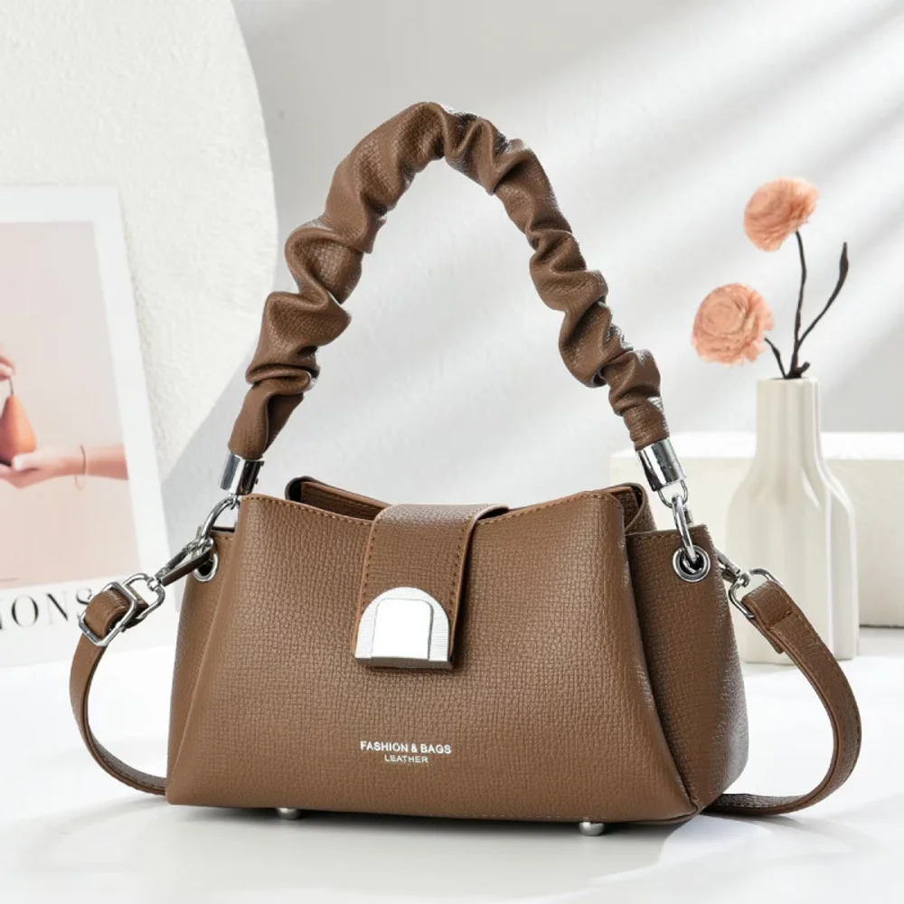 2025 nueva moda, versátil, Popular, bolso de hombro para mujer, bolso cruzado de estilo informal, bolso de diseño elegante