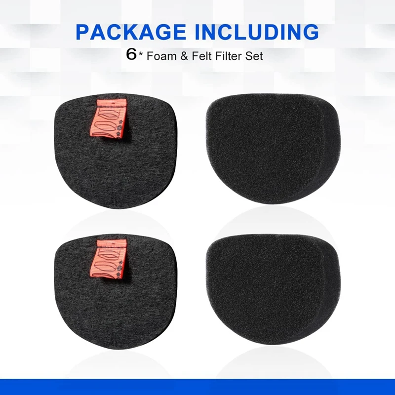 Ersatz schaum & Filz filter kompatibel für Hai ch901 ch950 ch951 ch951c Staubsauger Zubehörteile xftrch900