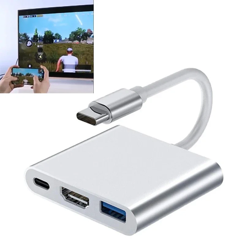 Hub USB C a 4K HDTV Docking station USB 3.0 tipo C per MacBook iPad Samsung S20 Dex Xiaomi 12 TV PS5 Nintendo Switch