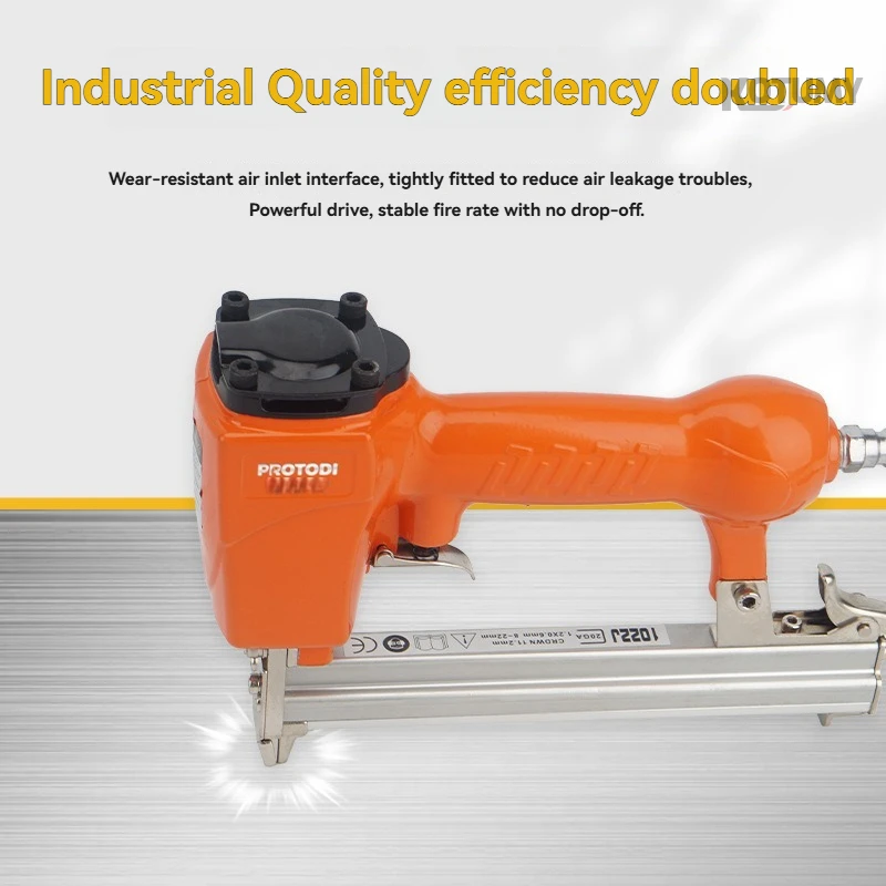 Air nail gun, pneumatic straight nail gun, non jamming nail, decoration woodworking code nail gun, air nail steel
