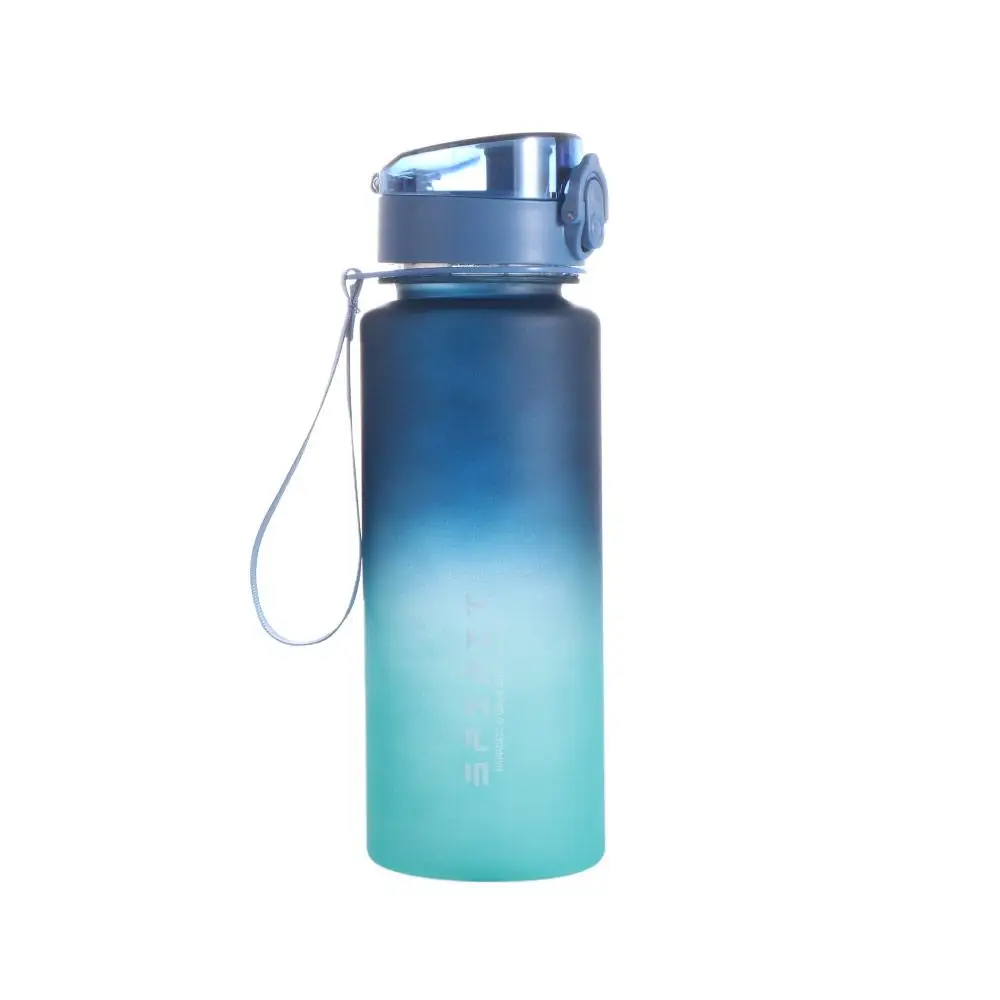 

PC 1 Liter Sports Water Bottle Large Capacity Gradient Color Leak Proof Colorful Plastic Cup 500/800/1000ml Portable