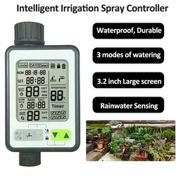 Garden Irrigation Water Timer Smart Water Timer 3.2inch Large Screen Garden Digital Irrigation Machine 3 Modes Watering Timer