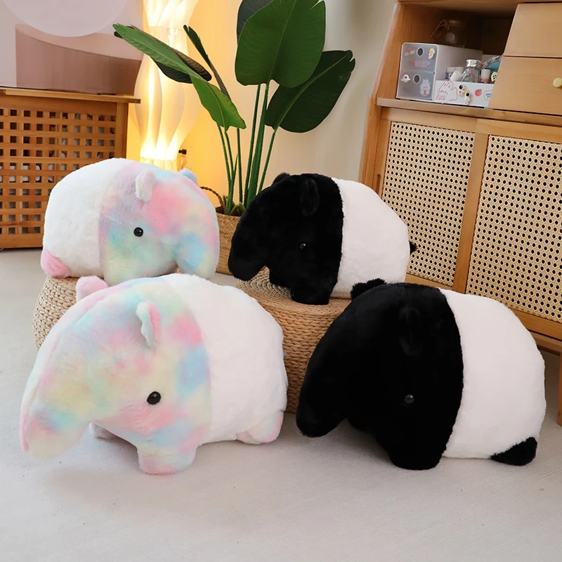 35/40cm Kawaii Stuffed Animal Dream Rainbow Elephant Plush Soft Baby Accompany Doll Pillow Toys Kids Birthday Gifts Room Decor ﻿